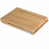 ARTELEGNO Dual Sided Solid Beech Wood Cutting Board with Integrated Magnetic Knife Storage, Luxurious Italian Torino Collection, Natural, Extra Large