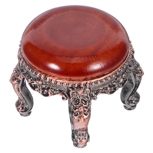 NOLITOY 12 en Miniatura para Casa de Muñecas Adorno Decorativo de Micropaisaje Modelo de Taburete de Madera Pieza Única Adecuado para Manualidades y Colecciones Color Color Aleatorio