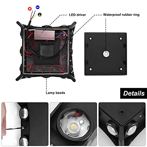 KAWELL 18W Modern Wall Wash Light LED Wall Light Waterproof IP65 Aluminum Wall Lamp LED Indoor Outdoor for Bathroom Bedroom Stairs Corridor Living Room Entrance Porch - Image 2