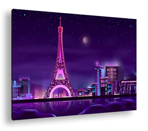 Toile de peinture Tour Eiffel magique déco grand salon