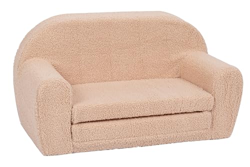 Knorrtoys 75034 Canapé pour Enfant, en Peluche Douce, Beige