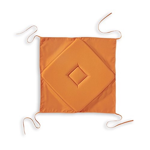 Today Galette 4 Coins Mandarine Polyester Orange 40 x 40 x 2 cm