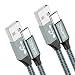Produktbild USB Typ C Kabel, GIANAC[2Pack 2M+2M] 3A USB C Ladekabel und Datenkabel Nylon geflochten Fast Charge Sync schnellladekabel für Samsung S10/S9/S8+, Huawei P30/P20/P10,Google Pixel, Xperia XZ