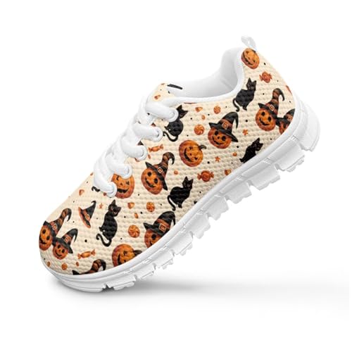 Forchrinse Kids Running Shoes for Boys Girls Breathable Lace Up Walking Sneakers Lightweight Tennis Athletic Footwear