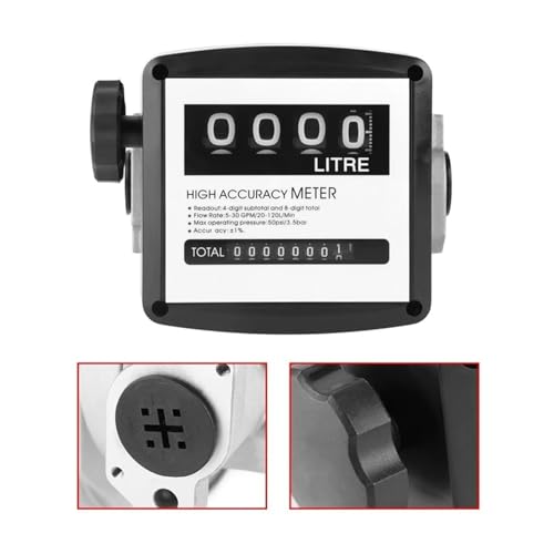 Débitmètre d'eau essence numérique mécanique avec filetage interne 5-30GPM - 3