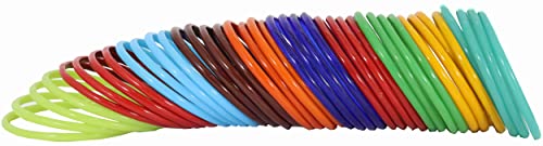 Image of NMII Glass with Glitter and Feather Design Glossy Finished Multicolor Kada Set For Girls and Women