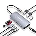 Produktbild USB C Hub, MECO ELEVERDE 9-in-1 Multifunktional Type-C Adapter (3xUSB 3.0+USB C PD+USB C Datenport+RJ45 Gigabit Ethernet+4K HDMI+SD/TF-Kartenleser) für MacBook Pro, Chromebook und mehr Typ-C Geräte