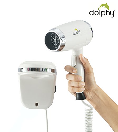Dolphy 1600 Watts Professional Wall Mounted Unique Design Hair Dryer, White - Image 4