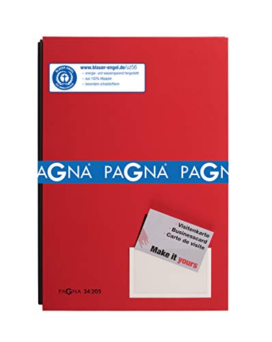 Pagna Unterschriftsmappe rot 20-teilig mit Color-Einband und dehnbarem Rücken