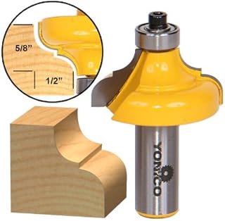 Yonico 13186 Classical Ogee Edging and Molding Router Bit Large 1/2-Inch Shank