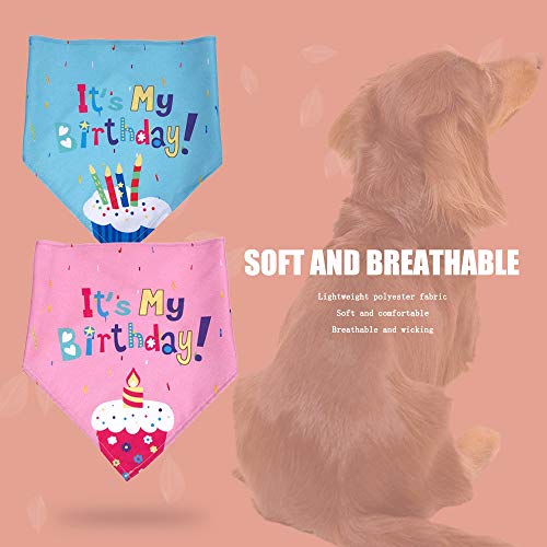 YOFASEN Cani Compleanno Bandana e Cappello Set