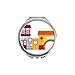 China Architecture Chinese Pattern Hand Compact Mirror Round Portable Pocket Glass