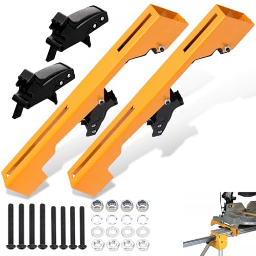 DW7231 Miter Saw Mounting Brackets Compatible with Dewalt Miter Saw Stand DW723 DWX723 DWX724 DWX725 DWX725B DW7231 DE7025-XJ N087371 2 pack, Yellow