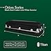 Titan Casket Elegant Orion Series Funeral Casket for Humans - Handcrafted Steel Casket with Luxurious Black Finish & White Crepe Interior, Reinforced Handles, Adjustable Bed with Gasketed Sealer