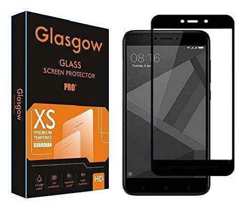 Glasgow |For Redmi 4 | Tempered Glass Screen Protector Guard | Full Glue Curved Tempered Glass | Bubble Free Installation | Gorilla - Black (B07W61VB3W) Amazon Price History, Amazon Price Tracker