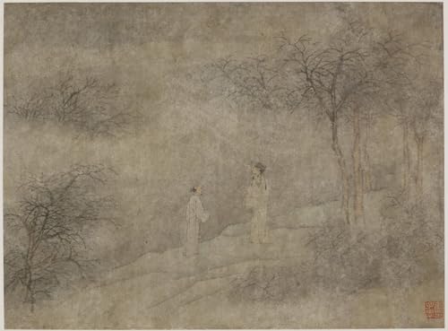 Lienzo decorativo premium de la escuela china de la dinastía Ming para pared
