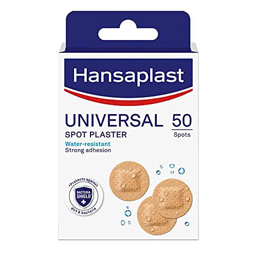 Hansaplast Universal Spots Plasters Water-Resistant And Strong Adhesion, 50 Strips