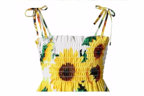 Little Girls Summer Floral Bohemian Dresses Toddler Flower Strap Beach Sundress4