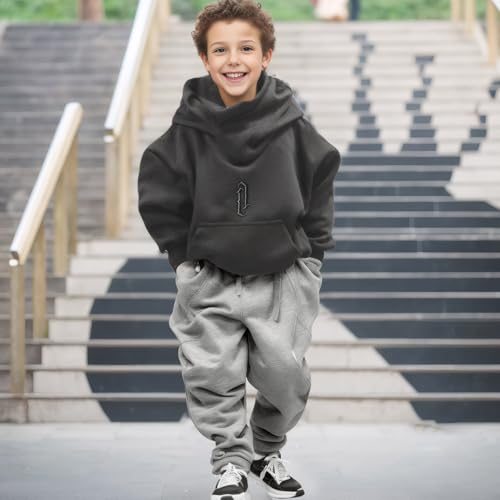 Fleece Hoodies for Boys and Girls Sweatshirts Casual Soft Cotton Pullover Fall Winter Loose Fit Tops Hooded2