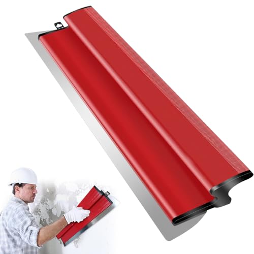 Image of Serplex Skimming Blade 15.7 Inch Stainless Steel Trowel With Rubber Handle | Smooth Wall Putty Spreads, Reduces Fatigue, Durable Steel Build, 15.7 Inch Reach, Easy Clean and Support Ready