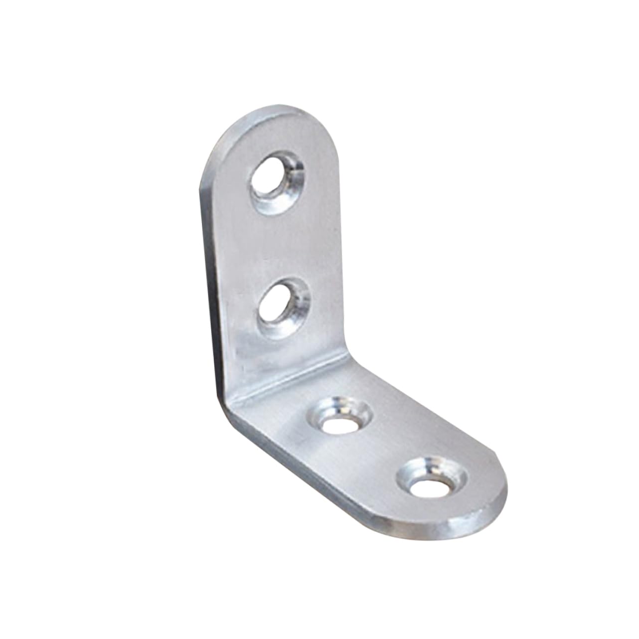 FUNOMOCYA Fixed Shelf Joint Right Angle Bracket Angle Brackets Furniture Corner Braces Corner Bracket Round Bracket Heavy Duty Corner Brace Corner Shelf Round Stand Kickstand Silver