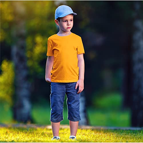Image of Hangout Hub HH87 Tshirt for Boy's | Regular Fit | Super Combed Cotton Kids T-Shirt | Solid Plain Tees | Round Neck T Shirt | Half Sleeves |Pack of 2 | 3 | 4 | 5 |6