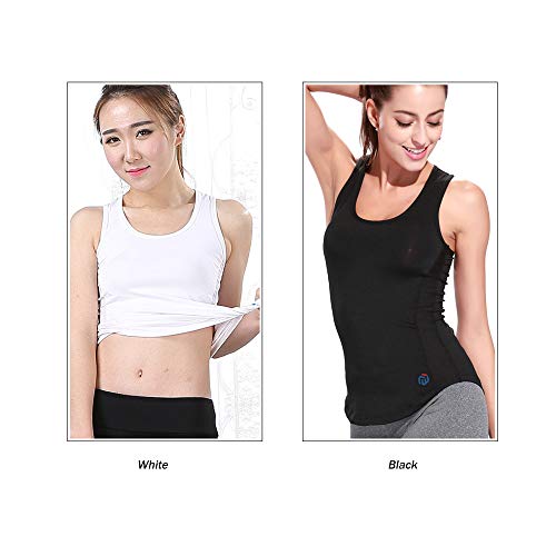 DECDEAL mulheres sem mangas costas nadador estampa camisa esporte para Yoga Gym Yoga elegante colete