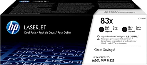 HP 83X LaserJet, lot de 2 cartouches de toner