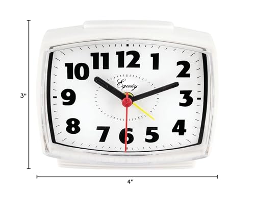 Image of Equity 33100 Electric Silent Analog Alarm Clock with Lighted Dial