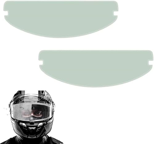 Anti-Fog Film for Motorcycle Helmet,Motorcycle Helmet Anti Fog for All Non Pinned Open Face and Full Visors Helmet (27.2cm X 8.7cm)