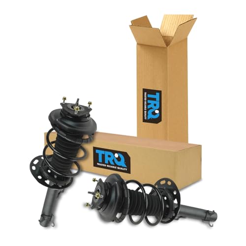 Image of TRQ Front Driver and Passenger Side Strut and Spring Assembly Set Pre-Assembled Loaded Compatible with 06-11 Ford Focus
