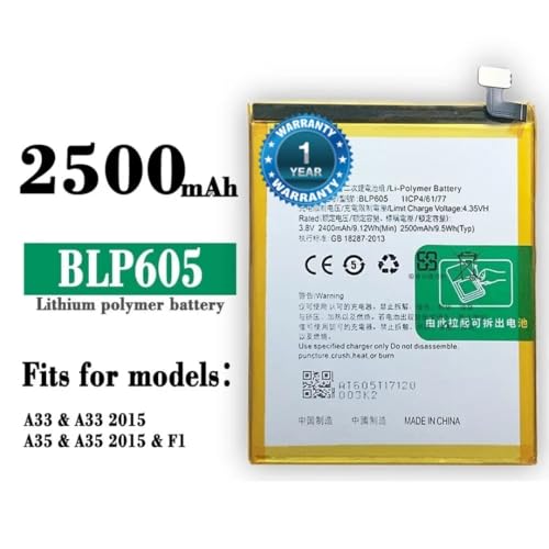 Image of Original BLP605 Battery for Oppo A33-2015 (F1, F1F, F1W, F1FW) Battery with 1 Year Warranty**** (MAR167)