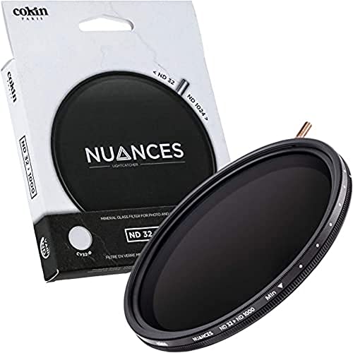 Cokin NUANCES Variable Neutral Density 32-1000 (5-10 stops) Screw-in Camera Filter - 77mm, gray