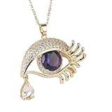Collares con relleno de oro de 14 quilates para mujeres y hombres, collares contra el mal de ojo en 8 colores, collar de cadena turca de la suerte de gran tamaño