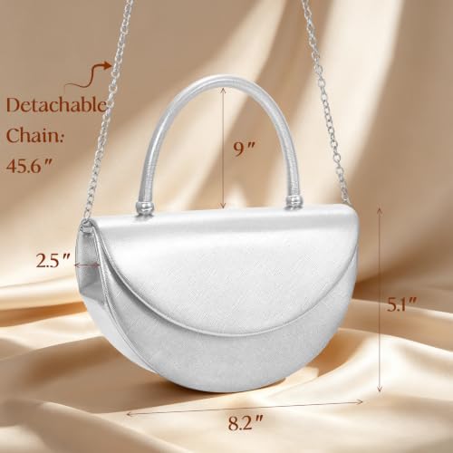 Image of Clutch Purses for Women Formal Evening Bag with Detachable Chain Women's Evening Handbags for Wedding Party
