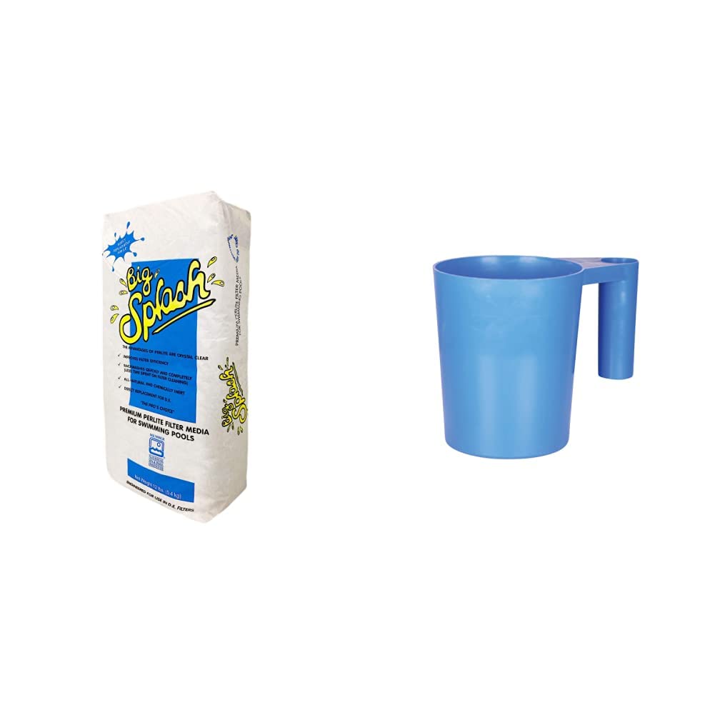 AquaPerl-12 4212 Filter Powder and Blue Devil D.E. Scoop | Swimming Pool Maintenance Bundle