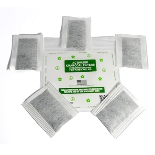 Image of Green Piece Diaper Pail Deodorizer - Compatible with the Diaper Genie - Activated Charcoal Made by Green piece (Pack of 4 plus + free one)