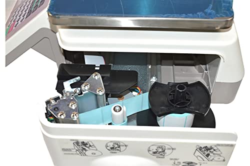 Báscula digital comercial 30kg/66lb con impresora térmica miniatura 7