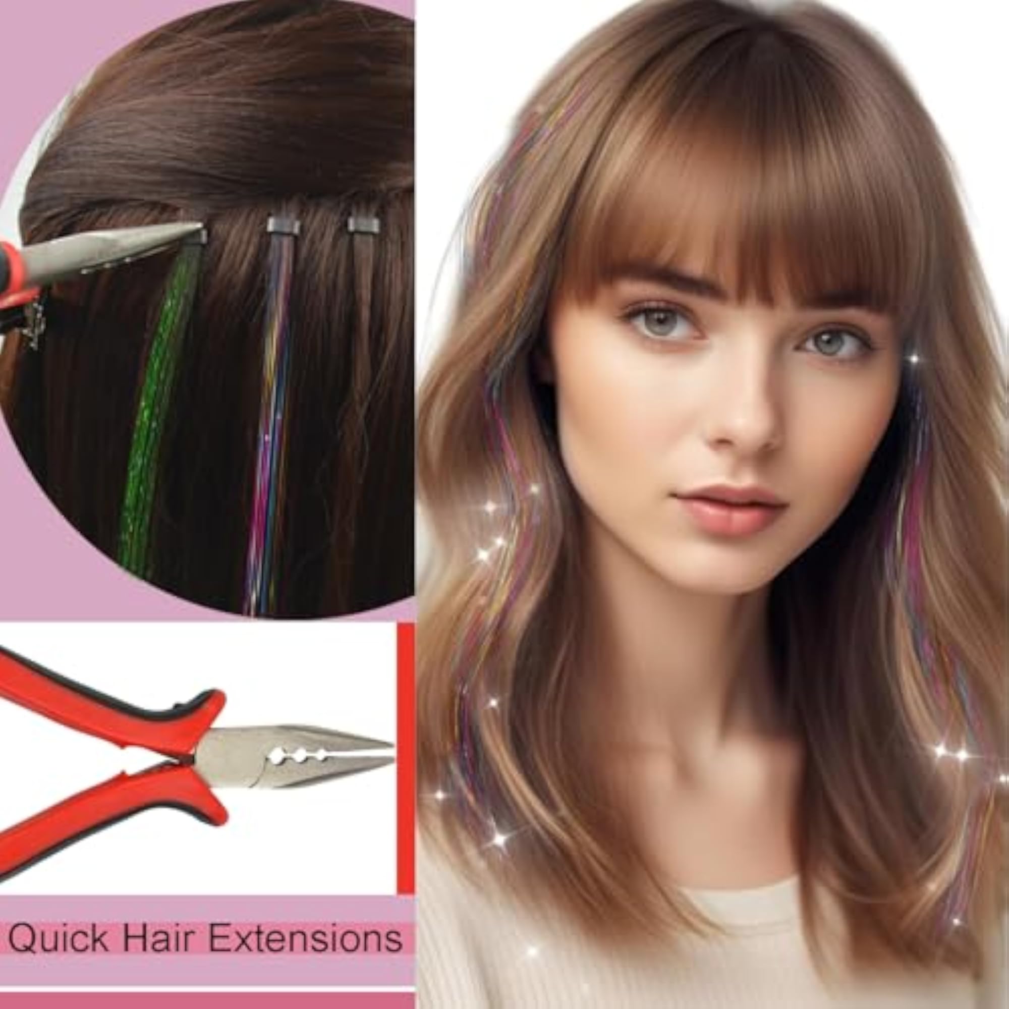 Pro Hair Extensions Pliers for Micro Rings and Fusion Glue Bond Remover Tool