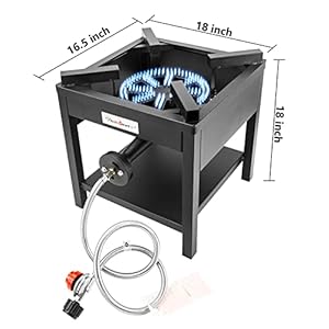 Vivicreate camping camp range chef griddle outdoor kitchen garden grill propane gas 20psig high pressure cook stove burner estufa quemador cusina  urban country home decor