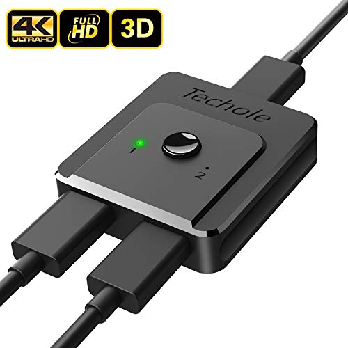 HDMI Switch 4K HDMI Splitter-Techole Updated Bi-Directional HDMI Switcher 1 in 2 Out