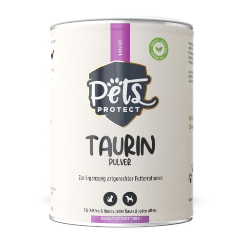 Pets Protect Taurin-Pulver für Katzen & Hunde 150 g - reines Taurin Pulver