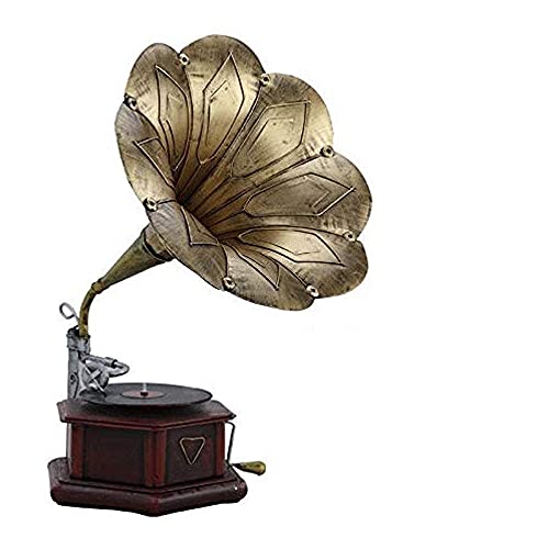 Tourne-disques, boîte à Musique Lecteur de Gel Noir Vintage rétro Style Classique phonographe Gramophone Forme Haut-Parleur stéréo S - Les Beatles, Paul McCartney, John Lennon, RIngo Starr, George Harrison Tourne-disques, boîte à Musique Lecteur de Gel Noir Vintage rétro Style Classique phonographe Gramophone Forme Haut-Parleur stéréo S
