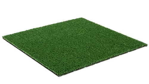 MadeInNature Kunstrasen, Basic-Grün, Naturfasern, Kunstrasen, für Balkon, Terrasse, viele Maße (Breite 2,00 x Länge 1,00 m)