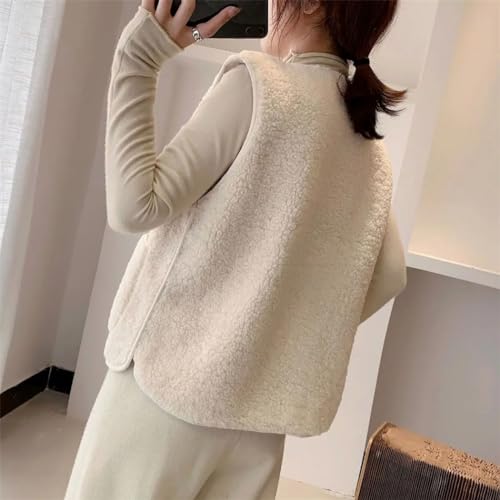 Chaleco de invierno para mujer Haitpant acolchado con bolsillos 3