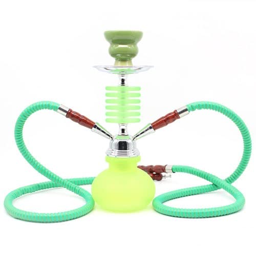 V[V t[J ^oR ZbgpvL V[V {̂ȃ~jTCY Shisha Hookah NHMTV[V(Green,Double Tube)