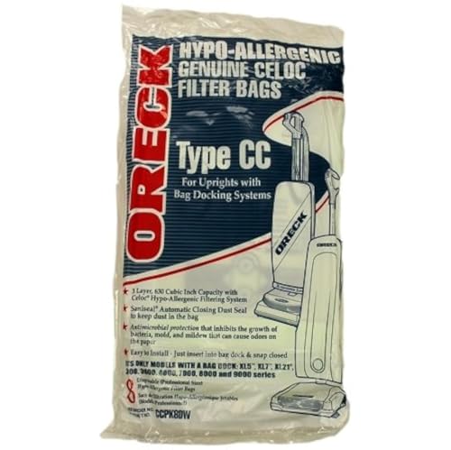Genuine Oreck CCPK8DW Type CC Bags