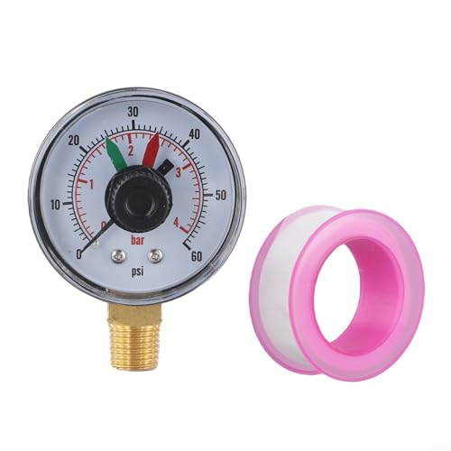 BlesConi Medidor de presión de piscina de latón ECX271261 para filtros de piscina Hayward