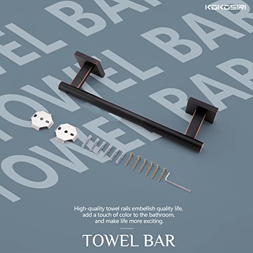 Kokosiri Bathroom Towel Bars 12 Inch Towel Ring Oil Rubbed Bronze 30Cm Hand Towel Holder For Bath Kitchen Wall Stainless Steel B4005Orb-L12 #TOP6