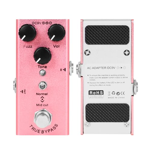 Fuzz Effect Pedal for Electric Guitar Aluminum Alloy Single Effects Unit